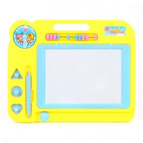 Доска для рисования Мишка, цветная, счеты, штампики, разные цвета (Наша игрушка, 63754) (ассортимент)