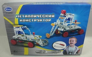 Металлический конструктор Рабочие машины, 206 деталей (Rinzo, pt-00164)