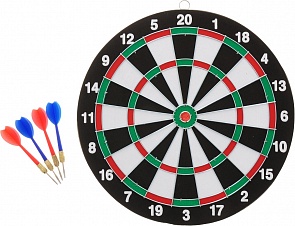 Набор Дартс, с 4-мя дротиками, диаметр мишени 30 см (ABtoys, S-00095(WA-A8456A))