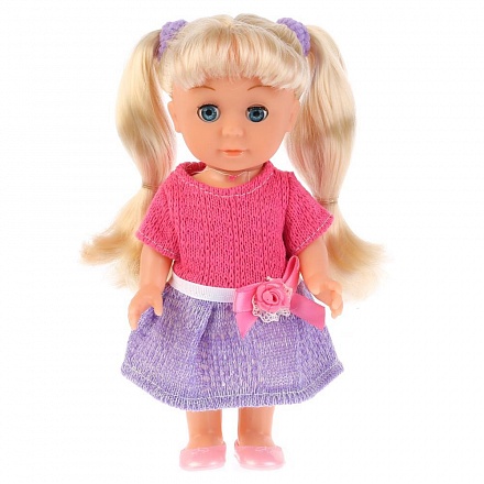 Кукла - Ульяна, 20 см, твердое тело, без звука, закрывает глазки, с аксессуарами 