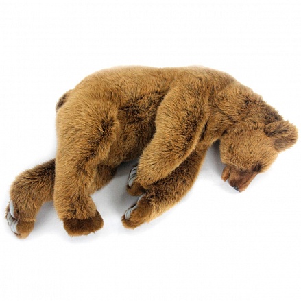 Мягкая игрушка - Медведь спящий, коричневый, 70 см 