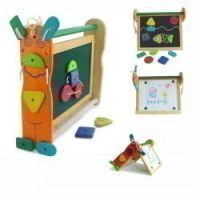 Двусторонняя детская доска для рисования, с фигурками (I`M TOY, 22014)