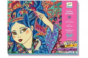 Раскраска - Вишневые деревья (Djeco, 08613k)