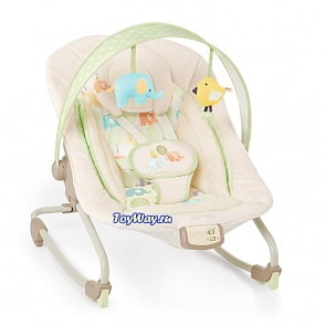 Кресло-качалка Bright Starts Комфорт и гармония «Друзья малыша» (Bright Starts, 60113st) 