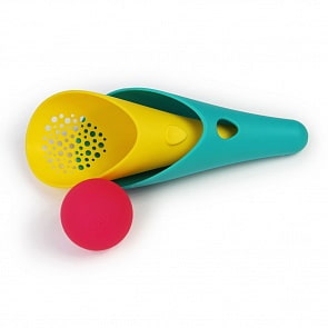 Набор для песка и снега Quut Cuppi, зеленый и желтый совочки и розовый мячик (Quut, 170365)