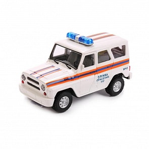 Машина инерционная Служба Спасения, свет и звук, открываются дери (Playsmart, A071-H11006)