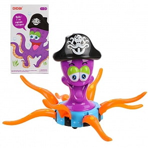 Интерактивная игрушка - Осьминог-пират, свет, звук (Наша Игрушка, LD-146A)