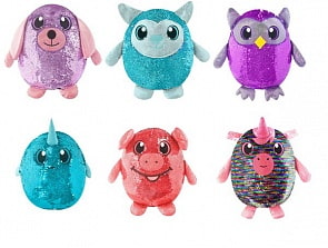 Мягконабивные фигурки животных в пайетках из серии Shimmeez (Шиммиз), 20 см. (Beverly Hills Teddy Bear, SMZ01001)