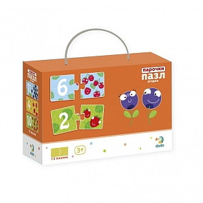 Пазл-парочки Ягодки, 12 пазлов (Dodo, R300116)