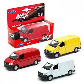Модель машины – Volkswagen Transporter T6 Van, 1:38 (Welly, 43762)