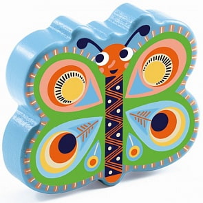 Игрушечный музыкальный инструмент - Маракас Бабочка (Djeco, 06017k)