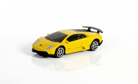 Металлическая машина - Lamborghini Murcielago LP670-4, 1:64, желтый 