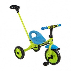Велосипед 3-х колесный, EVA колеса, поворот руля, ручка, тяга (Navigator, Т17466)