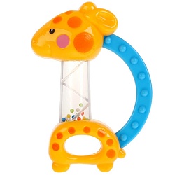 Развивающая игрушка погремушка Жираф с прорезывателем, разные цвета (Умка, 1612M095-Y1) (ассортимент) - миниатюра