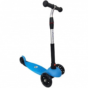 Самокат 3-колесный, управление наклоном, колеса PU 120 и 98 мм, свет, синий (Next, M13-BLUE)
