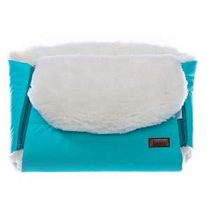 Муфта меховая для коляски Nuovita Vichingo Bianco Blu/Голубой (Nuovita, NUO-mVICB_2168)