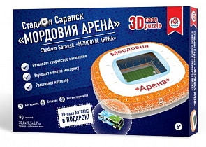 Сборный 3D пазл из пенокартона – стадион Мордовия Арена Саранск (IQ-puzzle, 16548)