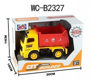 Самосвал 1:36 инерционный, со звуковыми и световыми эффектами (Junfa Toys, 998-45C3)