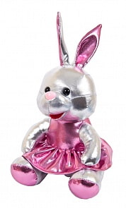Мягкая игрушка – Металлик. Зайка, 16 см (ABtoys, M2109)