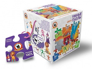 Умные пазлы - Цвета (Русский стиль, 02522)