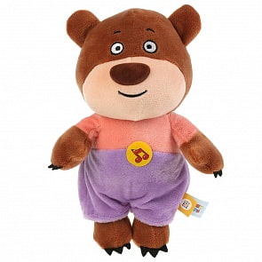 Озвученная мягкая игрушка Медвежонок Михаил 22 см Оранжевая корова (Мульти-Пульти, A20001-22)