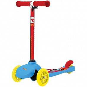 Самокат 3х колесный - Hot Wheels управление наклоном светящиеся PU колеса (1Toy, Т17070)