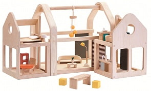 Кукольный домик с мебелью (Plan Toys, 7611k)