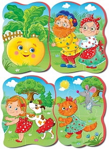 Мягкие пазлы Baby puzzle - Сказки Репка New (Vladi Toys, VT1106-63)