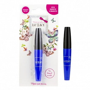 Lukky тушь для ресниц, цвет синий, 8 мл, силиконовая кисточка (1toy, Т16736)