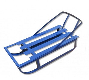 Санки для куклы металлические, 2 цвета: розовый или голубой (Десятое королевство, 00854ДК)