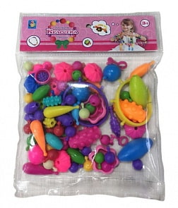 Набор для творчества из серии Красотка - Конструктор украшений, 100 деталей в пакете (1 toy, Т80584)