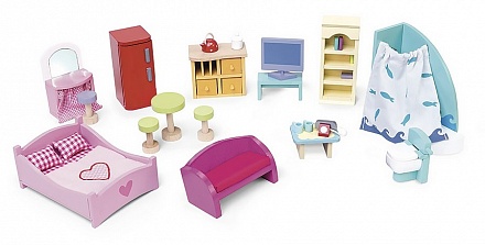 Мебель для кукольного домика - Базовый набор Люкс 