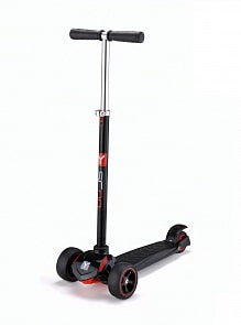 Трехколесный самокат Kick black Y-Scoo, 4041RT