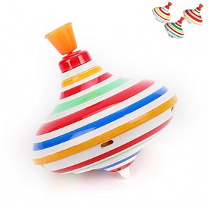 Юла большая Полосатая, разные цвета (Chuc, П-0029) (ассортимент)