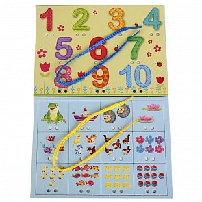 Настольная игра-шнуровка - Цифры (Умка, 4690590144244sim)