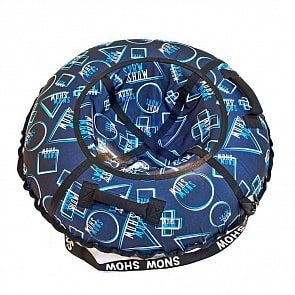 Санки надувные – Тюбинг Геометрия, синий узор, 118 см (RT, 6891rt)