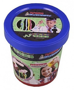 Микро-набор для экспериментов - Делаем цветных червяков - Зеленый (Научные технологии, Х047нт)