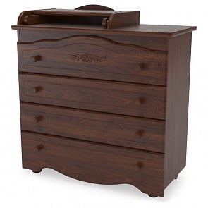 Комод детский Гандылян КО-2010-6 Сильвия Люкс, орех (Gandylyan, GAN-КО 2010-6_орех)