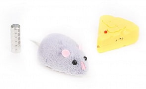 Мышь на радиоуправлении, бегает, крутится на месте, пульт ИК 2 канала, разные цвета (Наша Игрушка, 8882) (ассортимент)