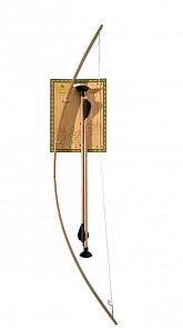 Набор лук маленький и 2 стрелы (ЯиГрушка, ЯиГ-014)