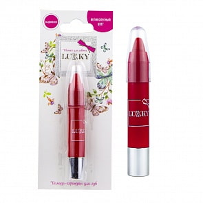 Lukky помада-карандаш для губ выдвижная 3,5 г, красный (1toy, Т16765)