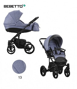 Детская коляска Bebetto Tito 2 в 1, шасси черная/CZA (Bebetto, WB148_13)