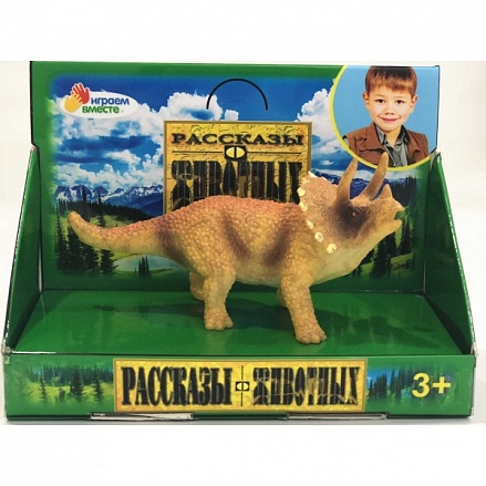 Игрушка из пластизоля серия Динозавр – Трицератопс, 11,5 х 4 х 5,5 см 