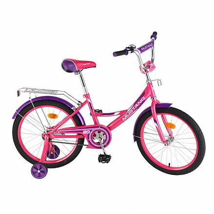 Детский велосипед – Mustang, 20", A-тип, розово-фиолетовый 