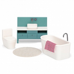 Набор мебели - Ванна (Lundby,  LB-60306800) - миниатюра