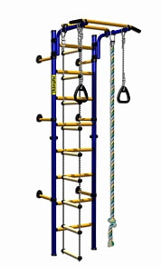 Детский спортивный комплекс Kampfer Strong Kid Wall, сине-желтый ДСКМ-2С-8.06.Г1.490.01-14