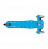 Трехколесный самокат Globber Primo Starlight, светящаяся платформа, голубой  - миниатюра №3