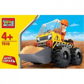 Конструктор Город Мастеров, Экскаватор мини - Легко собрать (Город Мастеров, AA-7510-Rsim)