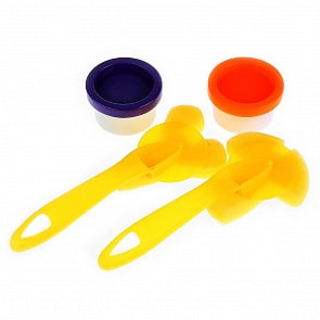 Пальчиковые краски из серии Фиксики с 2 штампиками на ручках (MultiArt, CM2685-FIXsim)