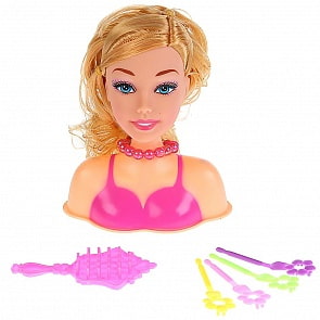 Кукла-манекен для создания причесок, с аксессуарами (B1707116)